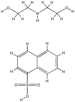 naphthalene-1-sulphonic acid, compound with 2,2'-iminodiethanol (1:1) Structure