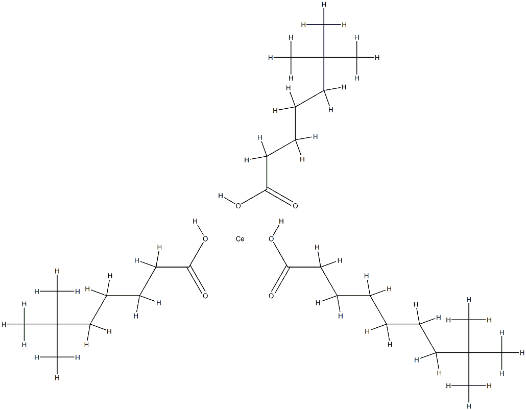 bis(neononanoato-O)(neoundecanoato-O)cerium Structure