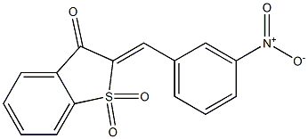 2-{3-nitrobenzylidene}-1-benzothiophen-3(2H)-one 1,1-dioxide,93944-61-7,结构式