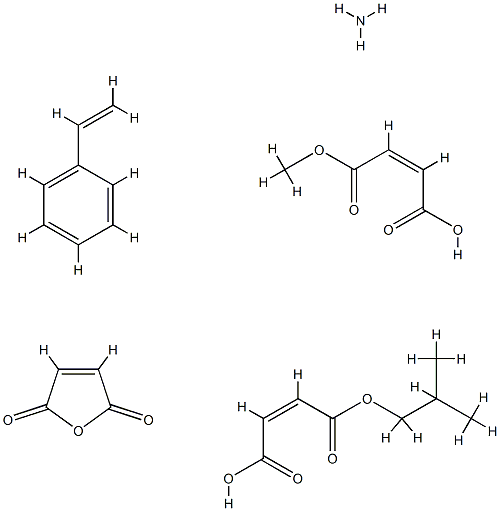 93966-93-9 2-Butenedioic acid (Z)-, monomethyl ester, polymer with ethenylbenzene, 2,5-furandione and (Z)-2-methylpropyl hydrogen 2-butenedioate, ammonium salt