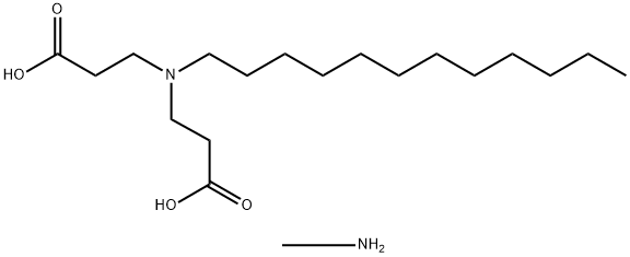 N-(2-carboxyethyl)-N-dodecyl-beta-alanine, compound with methylamine (1:1),94023-55-9,结构式