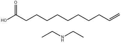 undec-10-enoic acid, compound with diethylamine (1:1) Structure