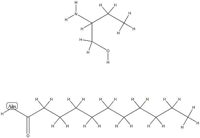 undecanoic acid, compound with 2-aminobutan-1-ol (1:1) Structure