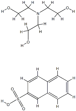 naphthalene-2-sulphonic acid, compound with 2,2',2''-nitrilotriethanol (1:1) 结构式