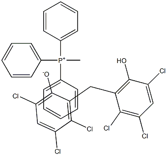 methyltriphenylphosphonium, salt with 2,2'-methylenebis[3,4,6-trichlorophenol] (1:1) 结构式