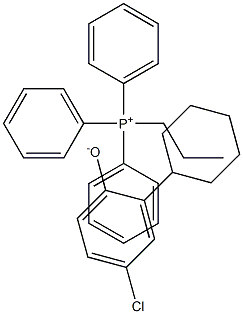 triphenylpropylphosphonium, salt with 4-chloro-2-cyclohexylphenol (1:1) Structure