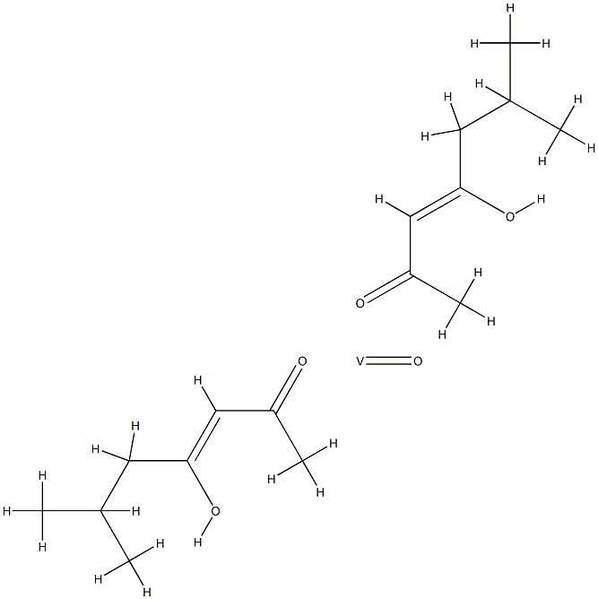 bis(6-methylheptane-2,4-dionato-O,O')oxovanadium Structure