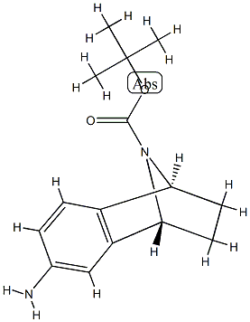 Naphthalen-1,4-iMine-9-carboxylic acid, 6-aMino-1,2,3,4-tetrahydro-, 1,1-diMethylethyl ester, (1S,4R)- Struktur