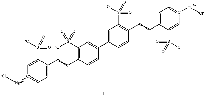 4',4'-dichloromercuric-2,2,2',2'-bistilbene tetrasulfonic acid 结构式