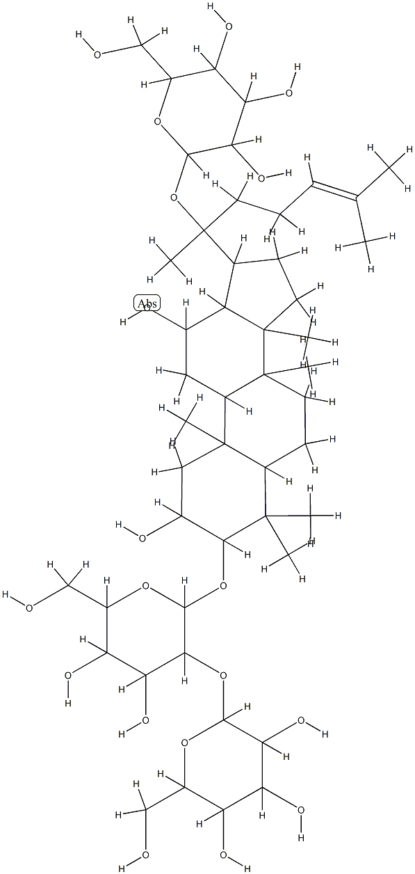 绞股蓝皂苷 XLVI,94705-70-1,结构式