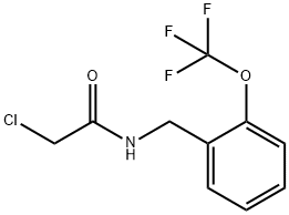 2-CHLORO-N-[2-(TRIFLUOROMETHOXY)BENZYL]ACETAMIDE 化学構造式