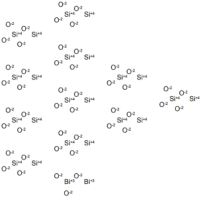 dibismuth docosasilicon heptatetraoxide Structure