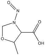 4-Oxazolidinecarboxylicacid,5-methyl-3-nitroso-(9CI) Structure