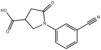 954267-27-7 1-(3-cyanophenyl)-5-oxopyrrolidine-3-carboxylic acid