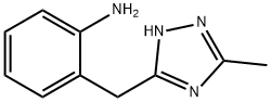 2-((3-甲基-1H-1,2,4-三唑-5-基)甲基)苯胺, 95634-97-2, 结构式