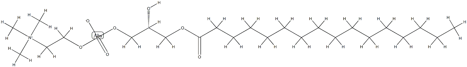 溶血磷脂酰胆碱(大豆) 结构式