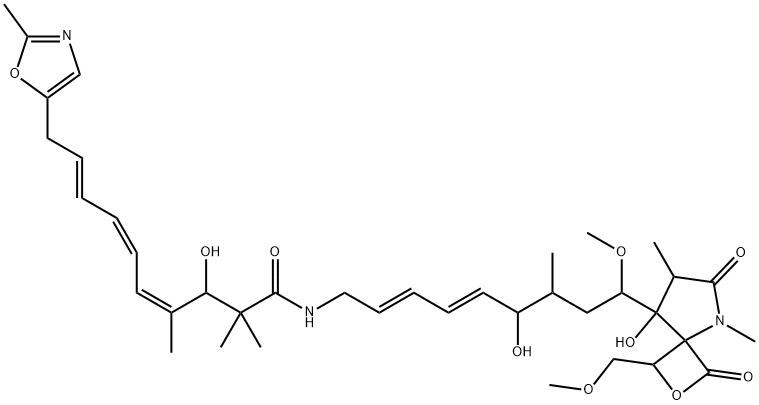 苦洛霉素, 97412-76-5, 结构式