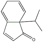 1H-Inden-1-one,5,7a-dihydro-7a-(1-methylethyl)-(9CI) 化学構造式