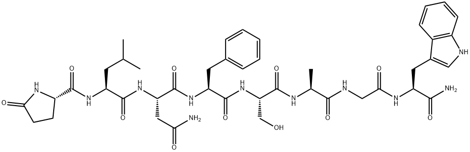 ADIPOKINETIC HORMONE II LOCUSTA MIGRATORIA SEQUENCE 化学構造式