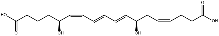 18-carboxy-19,20-dinorleukotriene B4,102674-12-4,结构式