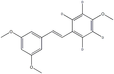trans-trismethoxy Resveratrol-d4,1089051-64-8,结构式
