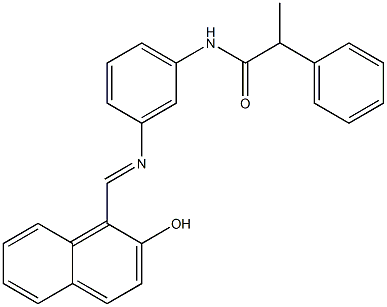 N-[3-[[(2-Hydroxy-1-naphthalenyl)methylene]amino]phenyl]-α-methylbenzeneacetamide