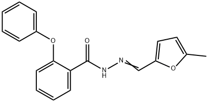 PNU 74654,2-PHENOXYBENZOICACID-[(5-METHYL-2-FURANYL)METHYLENE]HYDRAZIDE 结构式