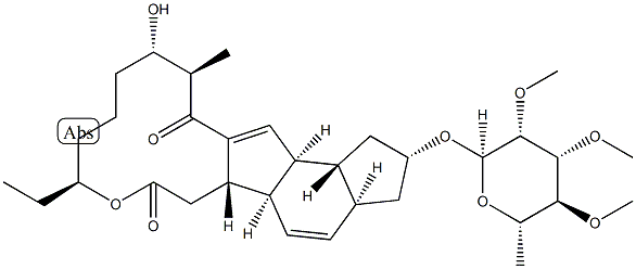 Spinosyn A 17-pseudoaglycone Struktur