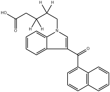 JWH 018 N-pentanoic acid metabolite-d4 Structure