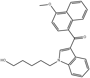 JWH-081 N-(5-Hydroxypentyl),1427325-66-3,结构式