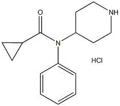 Cyclopropyl norfentanyl (hydrochloride) 化学構造式