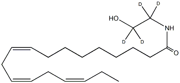 α-Linolenoyl Ethanolamide-d4 Structure