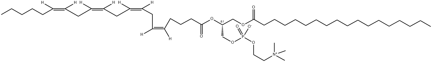 1-Stearoyl-2-Arachidonoyl PC-d8 Struktur