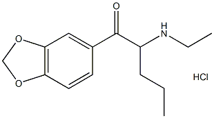 N-Ethylpentylone (hydrochloride) 化学構造式