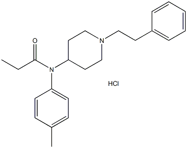 para-Methylfentanyl (hydrochloride) 化学構造式