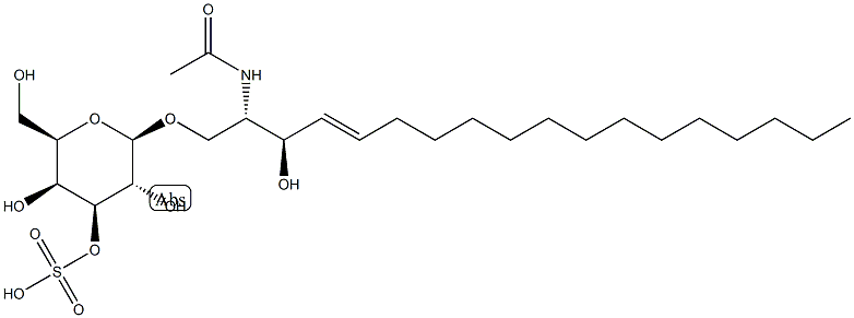 C2 3'-sulfo Galactosylceramide (d18:1/2:0) Structure