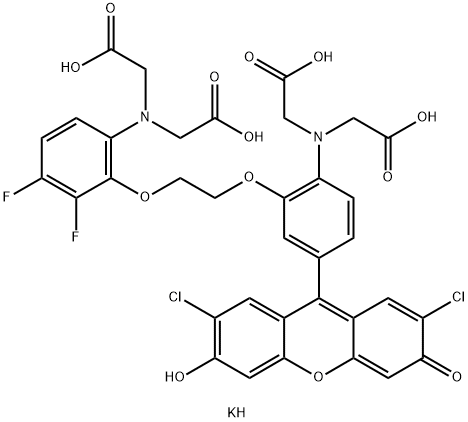 Fluo-3FF (potassium salt) 化学構造式