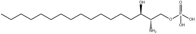 D-erythro-sphinganine-1-phosphate (C17 base) Struktur
