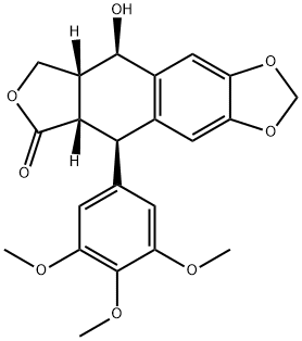 苦鬼臼素 结构式