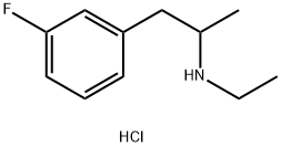 3-Fluoroethamphetamine (hydrochloride), 54982-43-3, 结构式