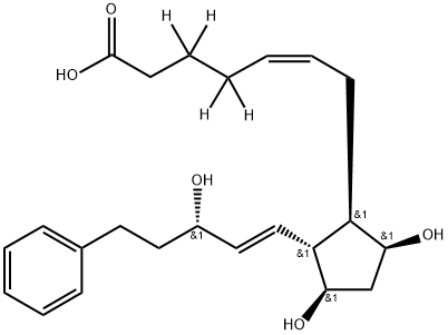 17-phenyl trinor Prostaglandin F2α-d4 Struktur