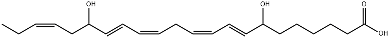 7(S),17(S)-dihydroxy-8(E),10(Z),13(Z),15(E),19(Z)-Docosapentaenoic Acid, 887752-13-8, 结构式