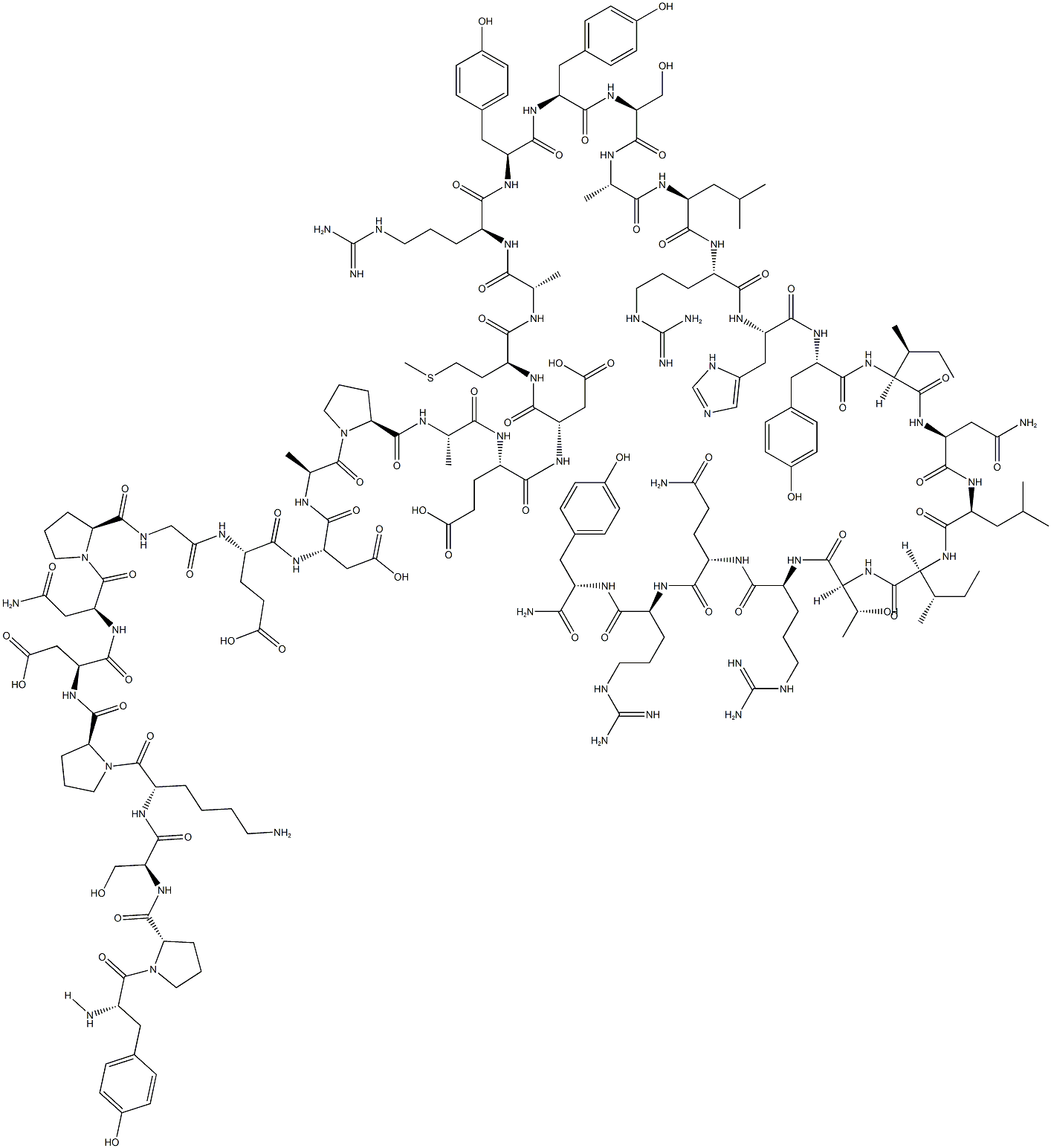 神经肽-Y (人, 鼠), 90880-35-6, 结构式
