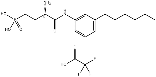 909725-64-0 (S)-3-AMINO-4-(3-HEXYLPHENYLAMINO)-4-OXOBUTYLPHOSPHONIC ACID (TFA SALT);W140