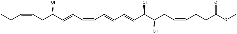 Resolvin D1 methyl ester 化学構造式
