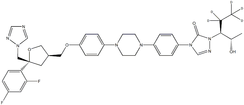 泊沙康唑-D5,1217785-83-5,结构式
