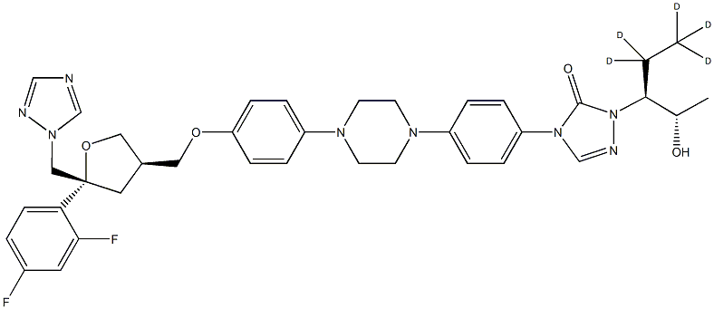 Posaconazole-d5 Struktur