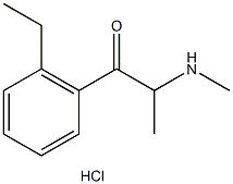 2-Ethylmethcathinone (hydrochloride) 化学構造式