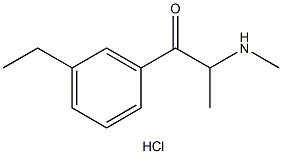 3-Ethylmethcathinone (hydrochloride) Structure