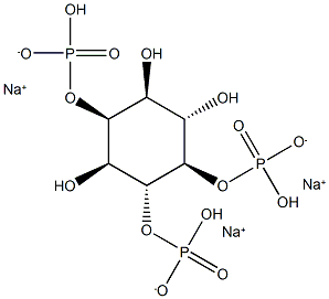 D-MYO-肌醇-2, 4, 5 -三磷酸钠盐,,结构式